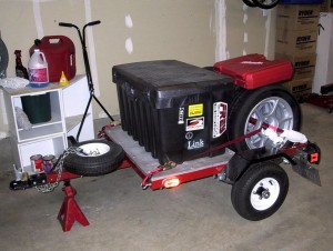 Example of a typical autocross / track day setup