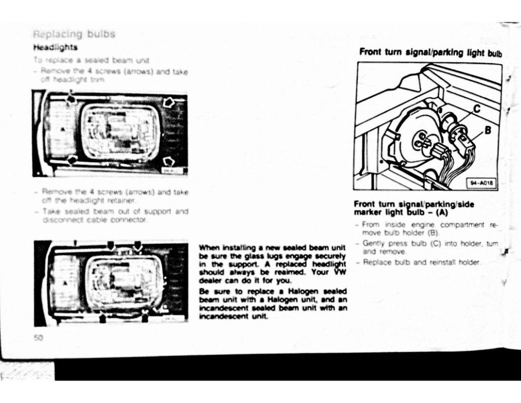1981 Volkswagen Rabbit Pickup Owners Manual | chris.chemidl.in